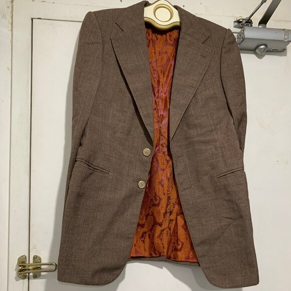 THE FORUM VINTAGE CUSTOM TAILORED WOOL BLAZER SIZE S - Picture 3 of 13